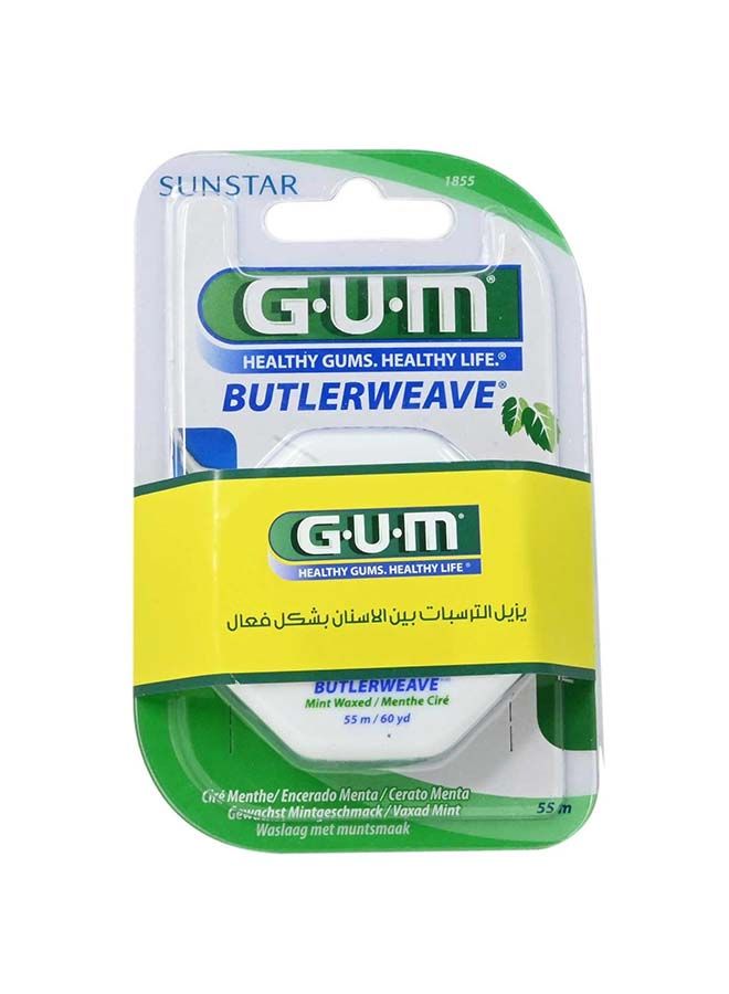 Butler Gum Floss Weave Mint Waxed