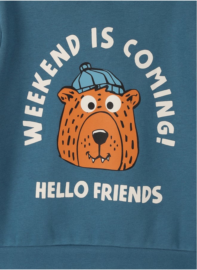 LC WAIKIKI Hoodie Printed Boys Sweatshirt  - Image 3