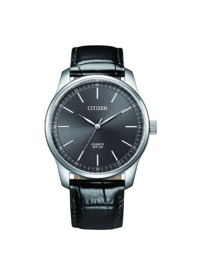 CITIZEN Men's Leather Analog Watch BH5001-05H - 42 mm
