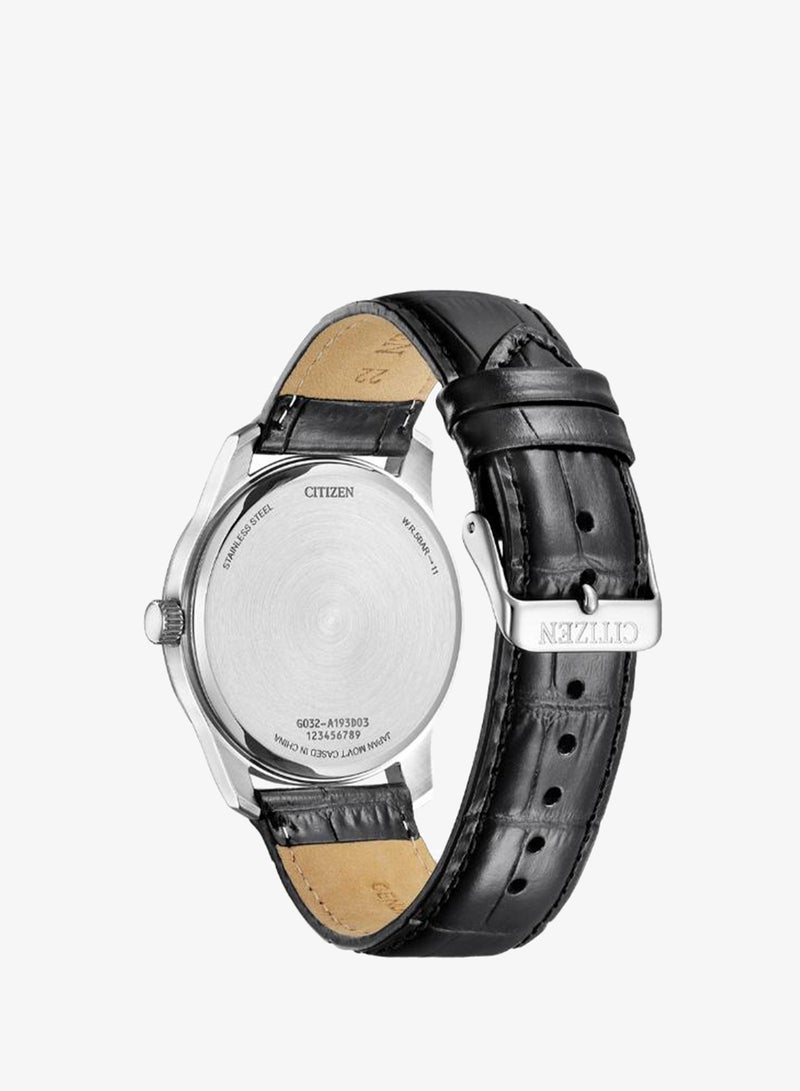 CITIZEN Men's Leather Analog Watch BH5001-05H - 42 mm - Image 3