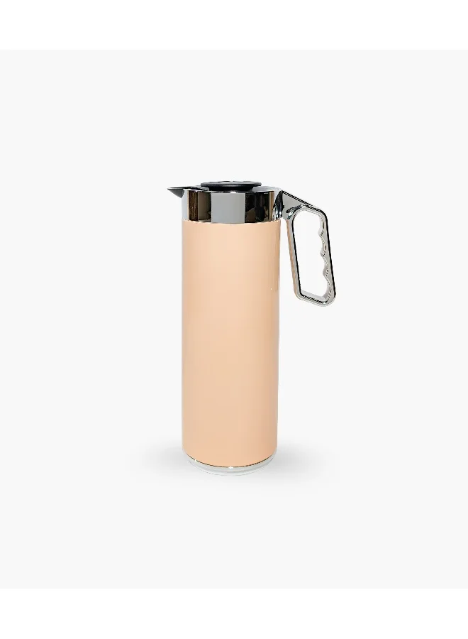 Roomours Cylinder Thermos 1L Light Orange And Silver