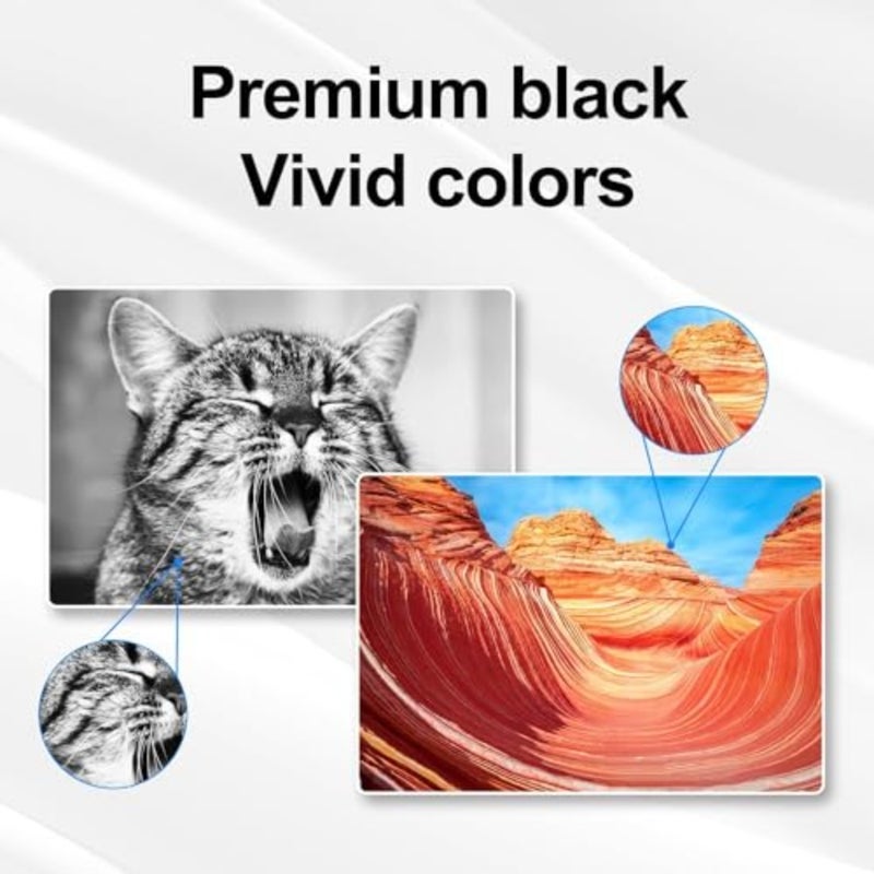 Replacement ink cartridge for Canon printers MG2440/MG2545S/MG2940/MX494/TR4540/IP2840: PG-445XL black and CL-446XL tri-color, high-yield, compatible - Image 4