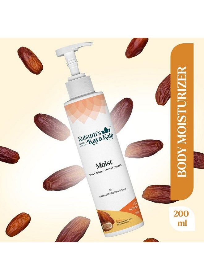 Kulsum's Kaya Kalp Herbals Moist Daily Body Moisturizer For Intense Hydration & Glow (200Ml)  - Image 3