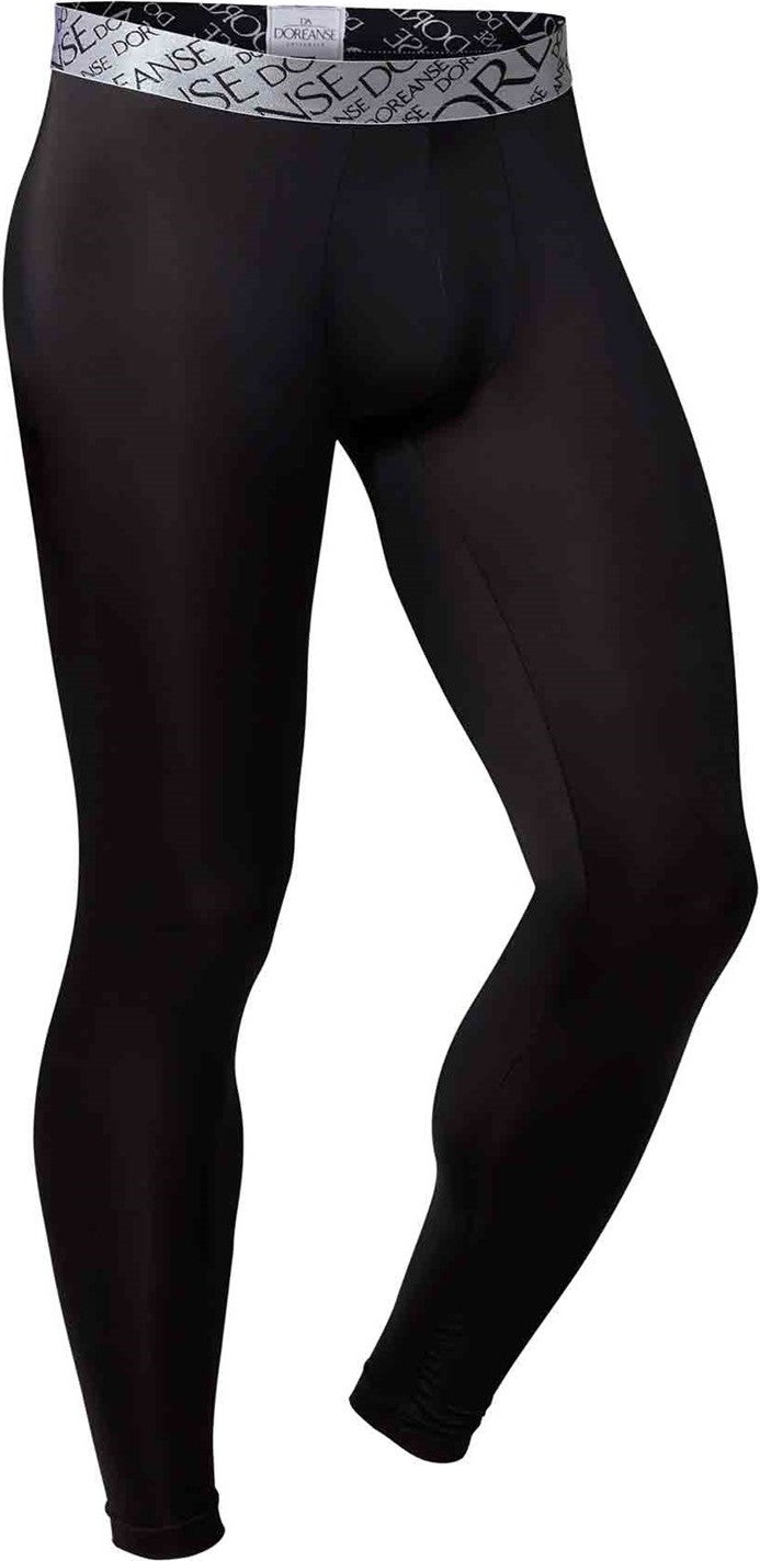 Doreanse Men's Polyamide Black Sports Long Leg Tights 1784  - Image 1