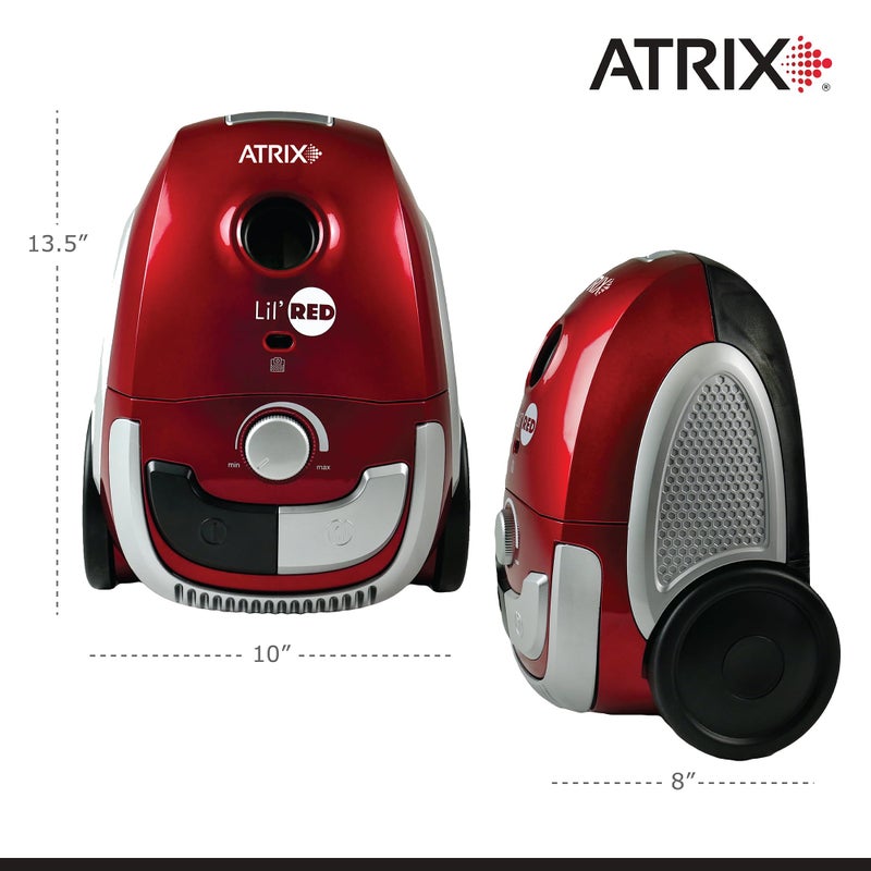 Atrix AHSC-1 Atrix Lil Red Canister Vacuum Portable Canister vacuum w/ 2 Quart HEPA Filter & Variable Speed Motor - Image 4