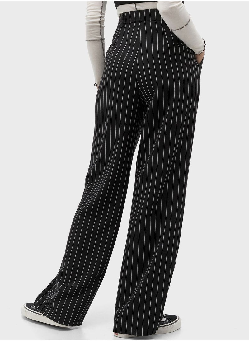 URBAN OUTFITTERS - Pinstriped Wide Leg Pants - Image 1