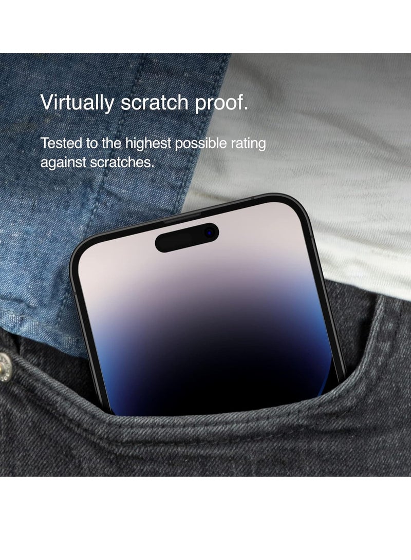 Privacy Tempered Glass iPhone 14 Pro Max screen protector, Treated Surface with Anti-Fingerprint Coating, Anti-Spy and Bubble Free Application, Included Easy Align Tray, iPhone case compatible - Image 2