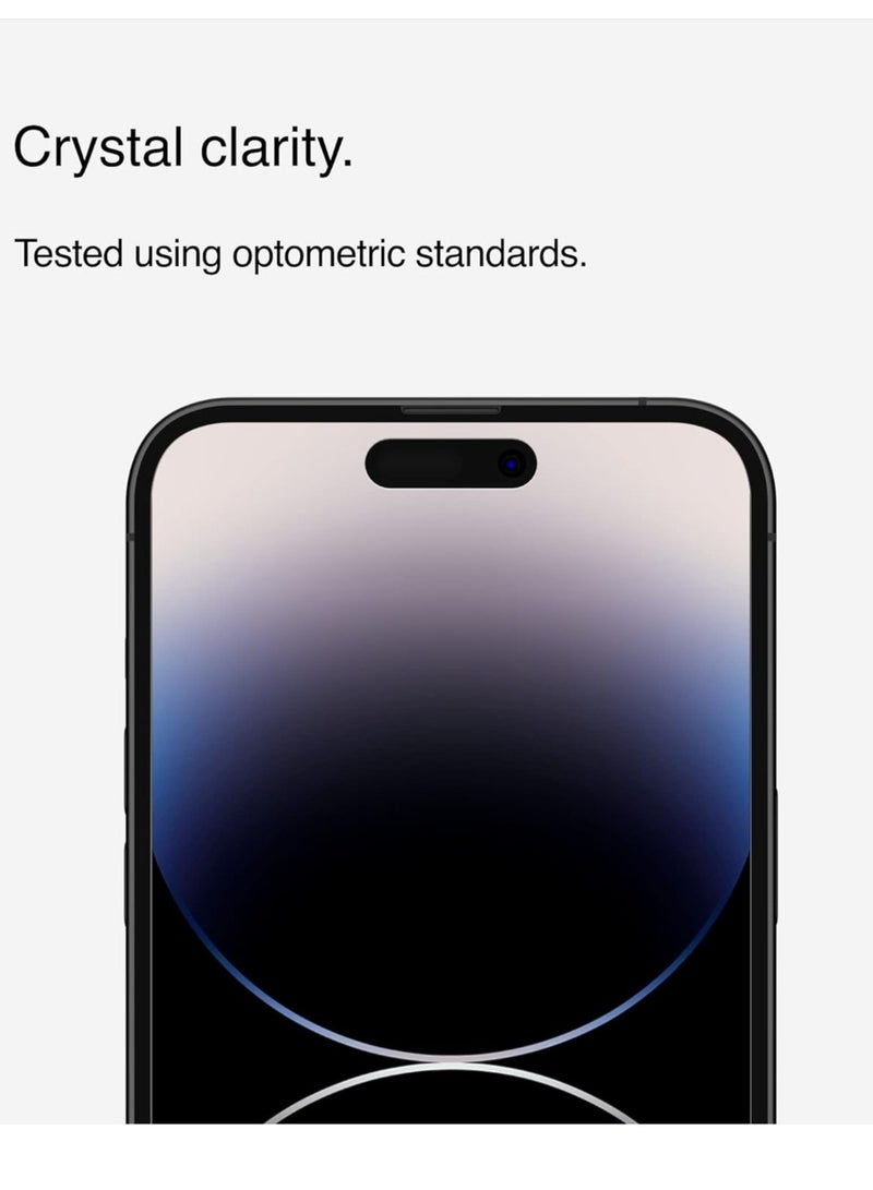 Privacy Tempered Glass iPhone 14 Pro Max screen protector, Treated Surface with Anti-Fingerprint Coating, Anti-Spy and Bubble Free Application, Included Easy Align Tray, iPhone case compatible - Image 3