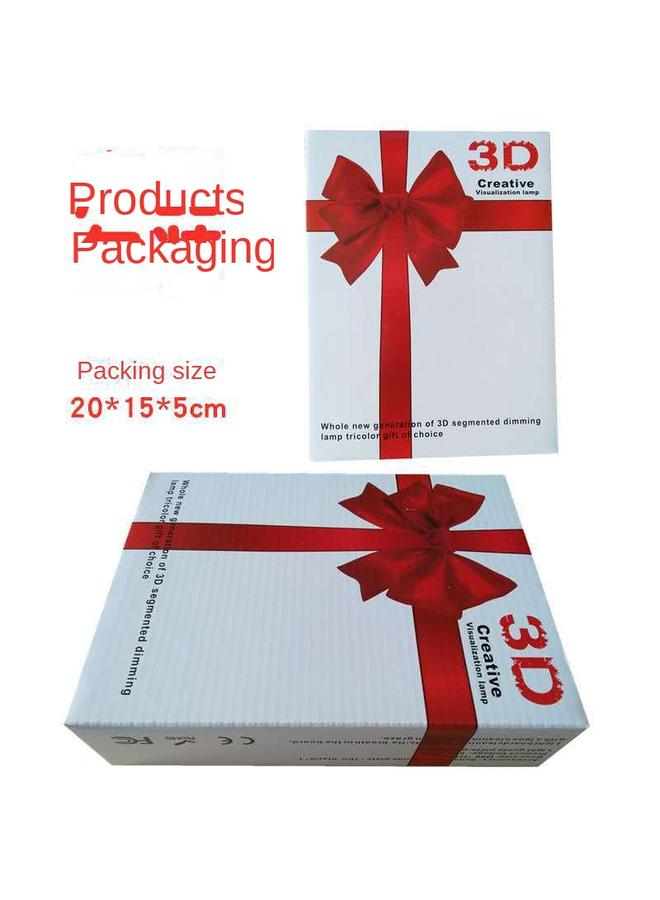 Bluejw Creative Bedroom Bedside 3d Night Light Children's Holiday Student Gift Usb Desk Lamp Logo Gift - Image 5