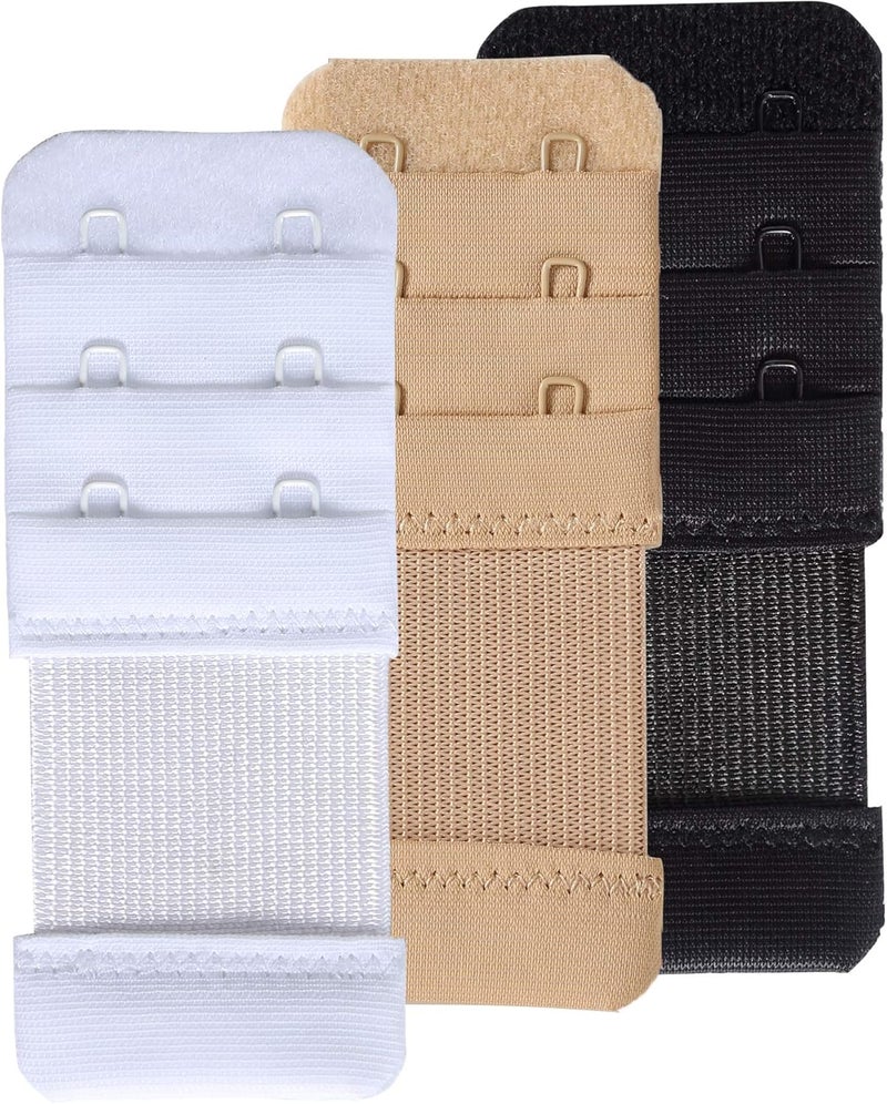 SAMGU Store Women's Bra Extenders 2 Hook / 3 Hook / 4 Hook / 5 Hook / 6 Hook, Soft Stretchy Back Bra Extension Strap - Image 3