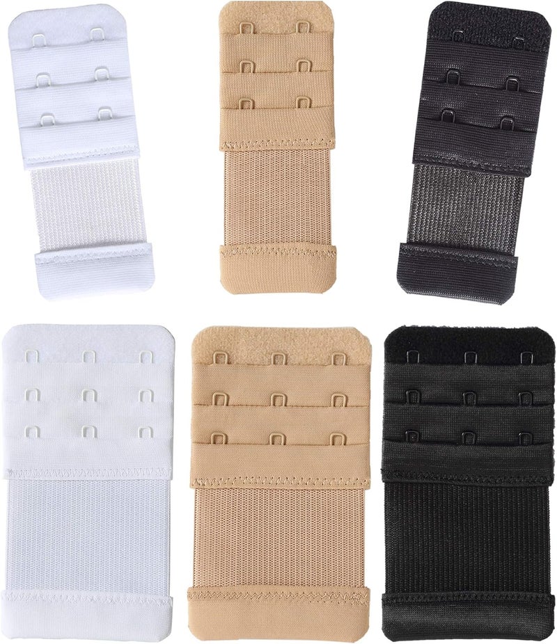 SAMGU Store Women's Bra Extenders 2 Hook / 3 Hook / 4 Hook / 5 Hook / 6 Hook, Soft Stretchy Back Bra Extension Strap - Image 1