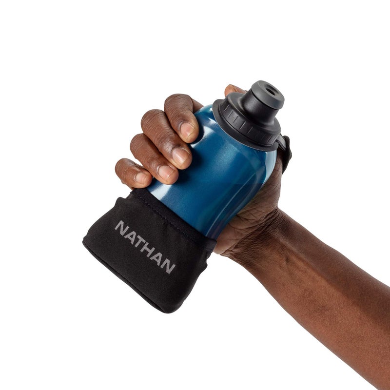 Nathan Running Handheld Water Bottle Adjustable No-Grip Quick Squeeze Lite Hand Strap. Reflective Hydration - Image 4
