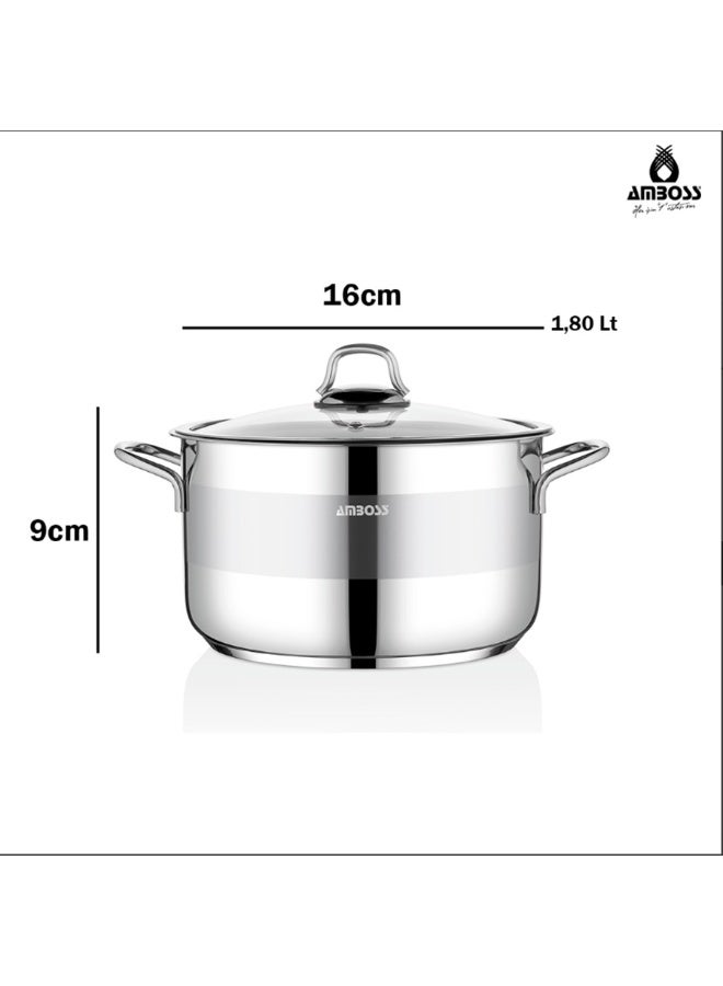 AMBOSS 18/10 Stainless Steel Cooking Pot – Multi Sizes - Image 4