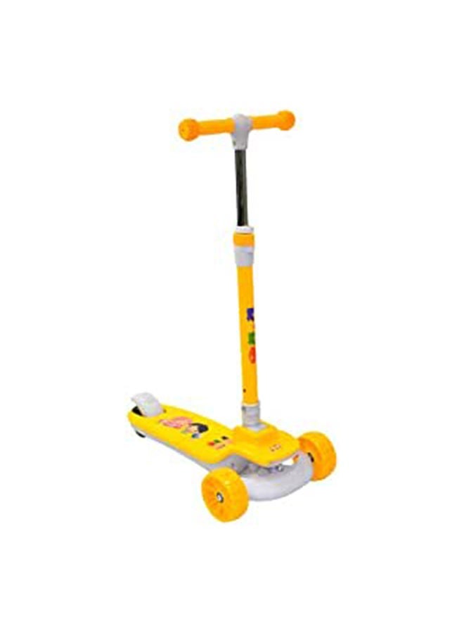 Kiko Folding Scooter With Light And  Music-Yellow