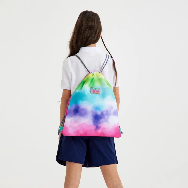 CORAL HIGH Kids Colorful Batik Patterned Drawstring Backpack 22439