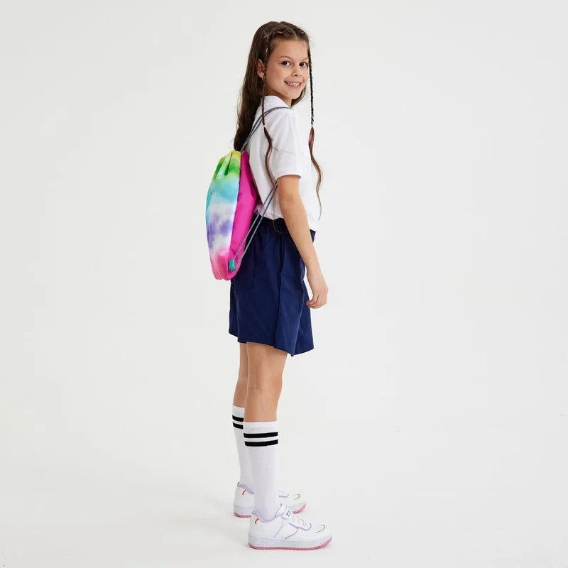 CORAL HIGH Kids Colorful Batik Patterned Drawstring Backpack 22439