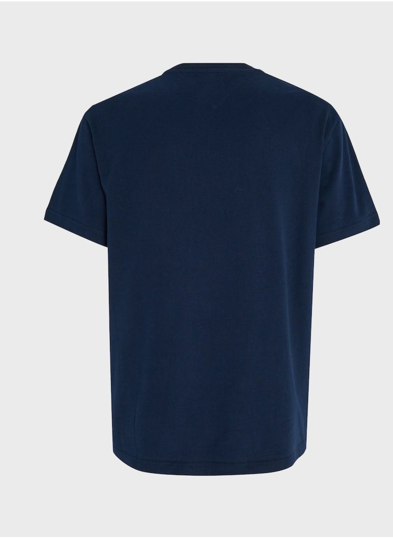 TOMMY JEANS - Logo Crew Neck T-Shirt - Image 1