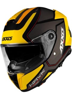 AXXIS AXXIS Hawk Judge Motorcycle Helmet Matte Yellow S Yellow Matt S  - Image 3