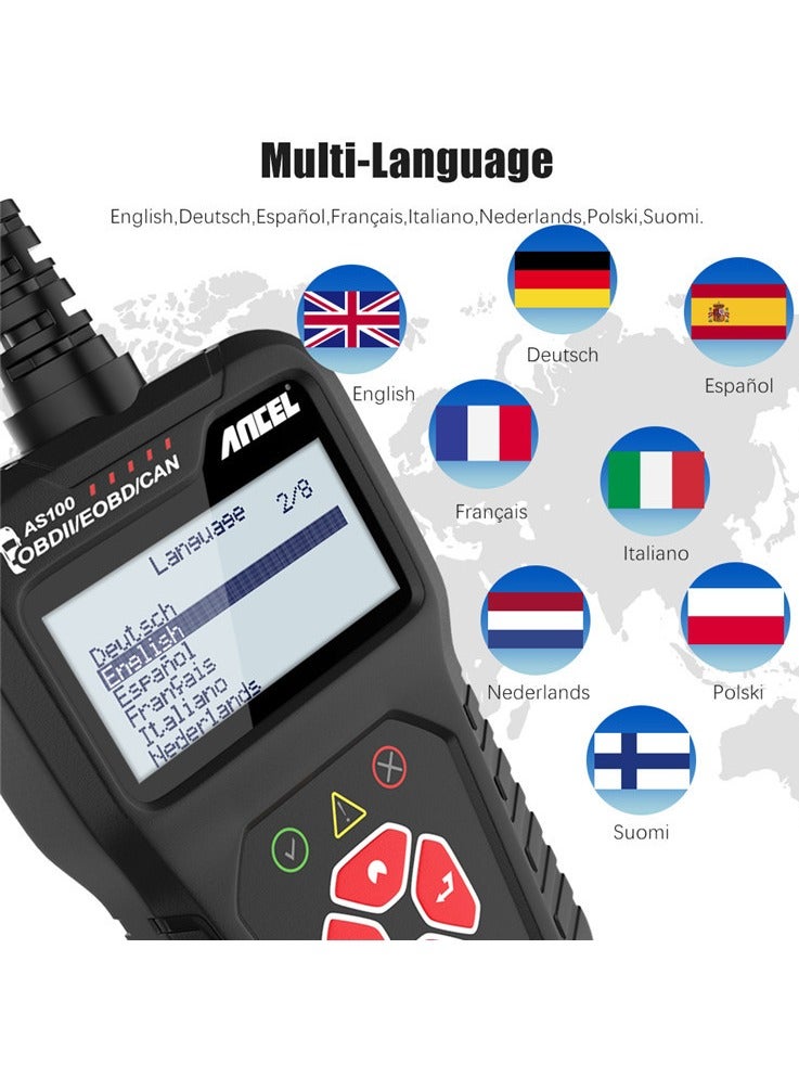 Ancel OBD2 Scanner Code Reader Scanner Check Engine Fault Diagnostic Tool - Image 3