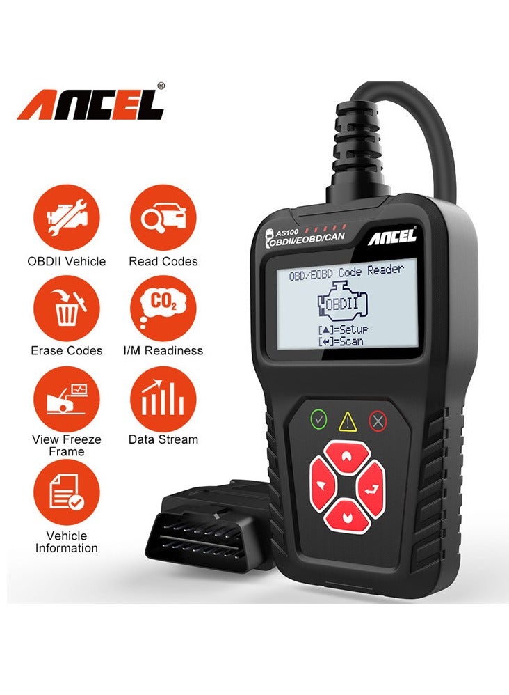 Ancel OBD2 Scanner Code Reader Scanner Check Engine Fault Diagnostic Tool - Image 1
