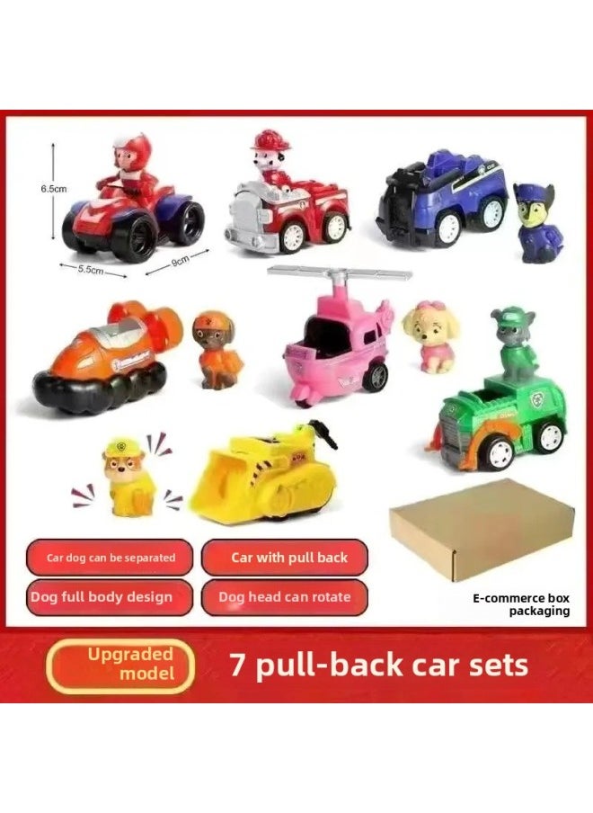 Generic Wangwang Team Toy Litong Car Dog Full Set Watchtower Patrol Inertial Rescue Bus Sound And Light Watchtower Headquarters-Colour:Middle Bus 10 Dogs + Flatbed  - Image 3