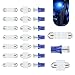 winterrock 24PCS Car Led Bulb LED Interior Replacement Bulbs T10 31 mm 42 mm High Brightness Dome Light Car Bulb Kit Universal for Map Dome Trunk and License Plate Courtesy Lights Blue - Image 2