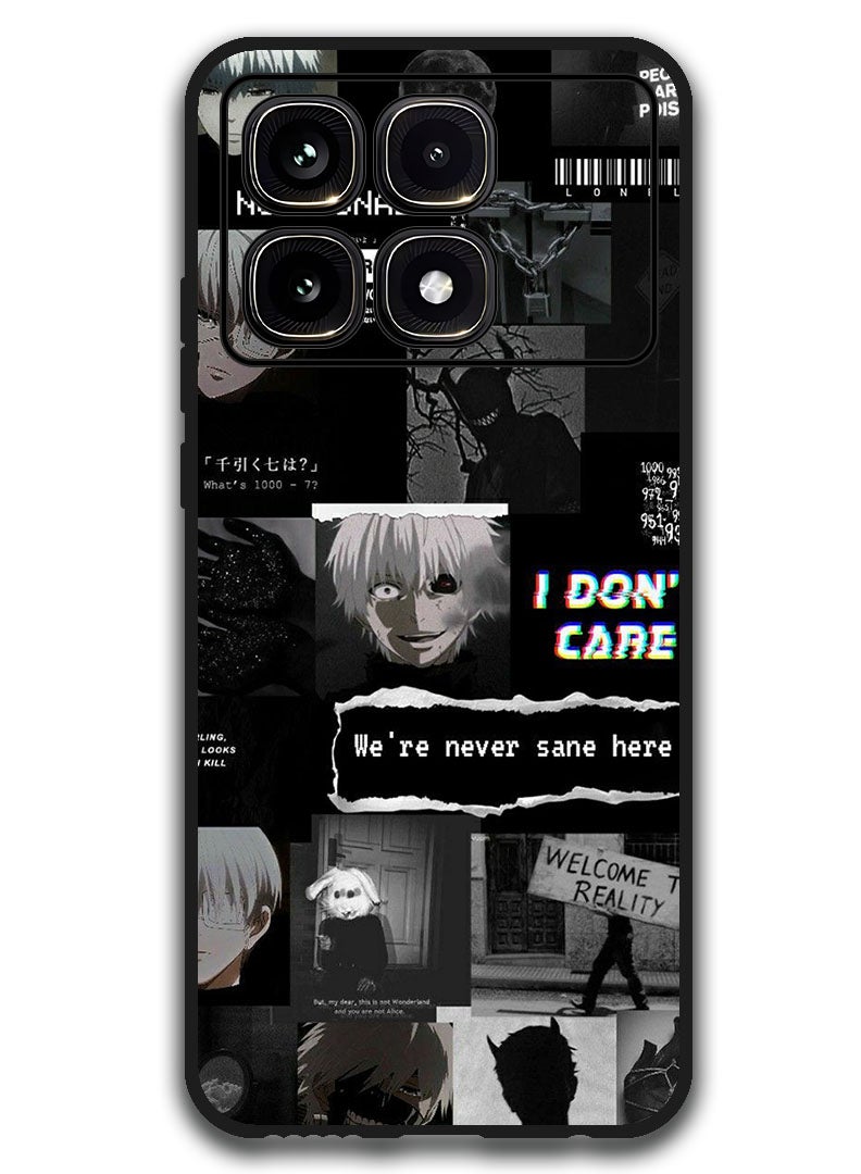 Theodor Protective Case Anti Scratch Shock Proof Bumper Cover For Xiaomi Redmi K70 Ultra We're Never Sane Here - Image 1