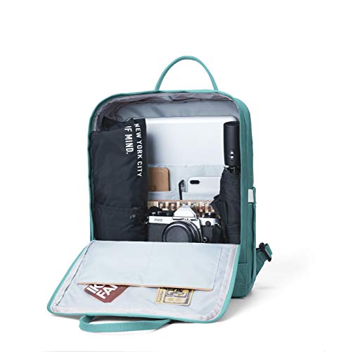 KALIDI Casual Laptop Backpack 15 Inches Classic Camping Rucksack Travel Outdoor Square Daypack College Hiking Gym Bag, Frost Green - Image 2