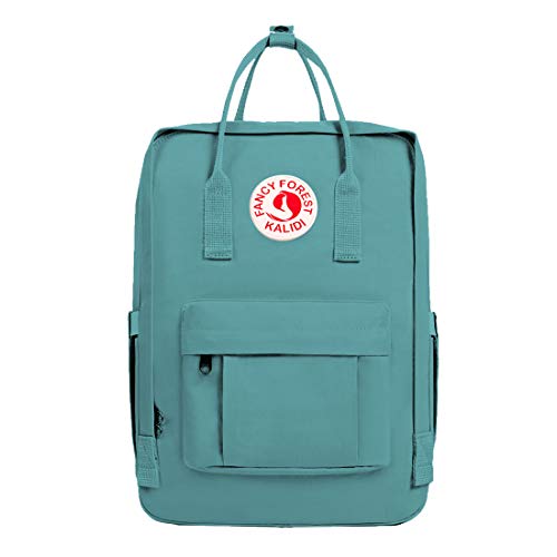 KALIDI Casual Laptop Backpack 15 Inches Classic Camping Rucksack Travel Outdoor Square Daypack College Hiking Gym Bag, Frost Green - Image 1