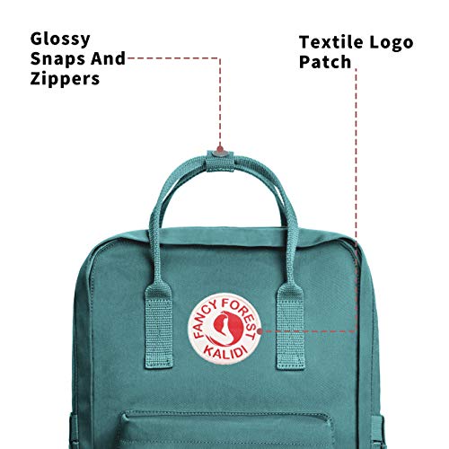 KALIDI Casual Laptop Backpack 15 Inches Classic Camping Rucksack Travel Outdoor Square Daypack College Hiking Gym Bag, Frost Green - Image 3