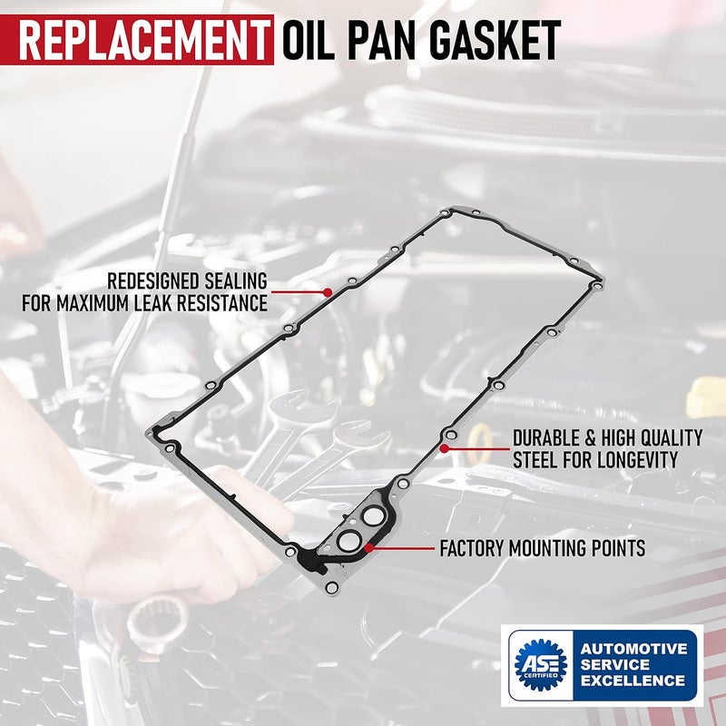 AA Ignition Replacement Oil Pan Gasket Set for Buick, Cadillac, Chevrolet, GMC, Hummer, Isuzu & Pontiac Vehicles - Image 4