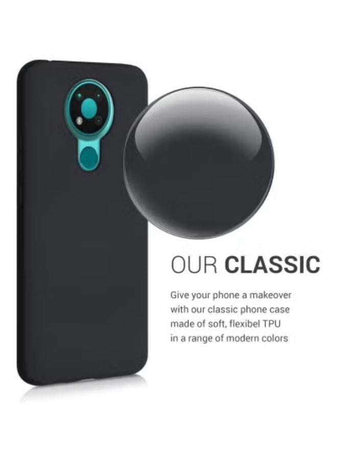 JAJEEK Black Soft TPU Case for Nokia 3.4 – Slim, Flexible Silicone Cover with Anti-Slip Grip, Shock Absorption & Full Edge Protection – Lightweight, Scratch-Resistant Back Cover – Precise Cutouts & Easy Access to All Buttons & Ports  - Image 3