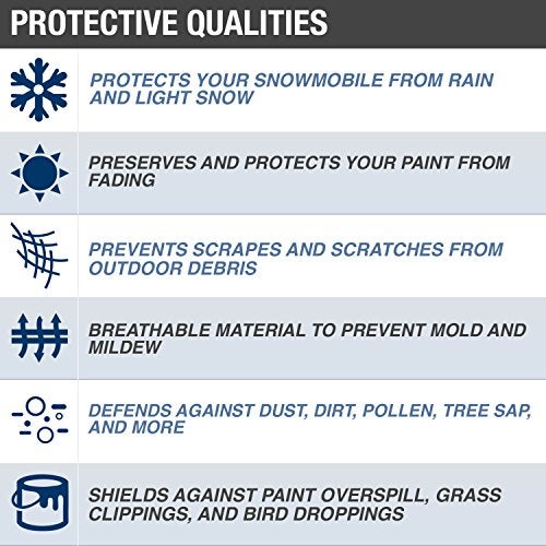 Budge Sportsman Trailerable Snowmobile Cover, Heavy-Duty Waterproof Polyester, Fits Snowmobiles up to 130" L x 51" W x 48" H, Black - Image 2