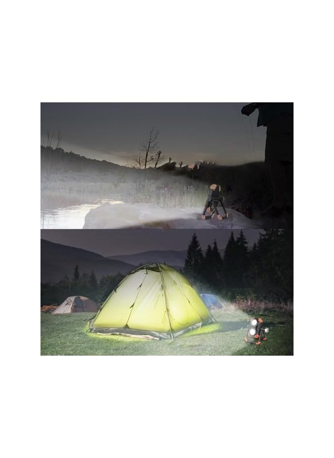 PROMASS promass Work Light LED Rechargeable USB 5 Modes Working Lights 360° Rotation Folding Portable 2 COB 1500 LM Endurance 4-10h Magnetic Base Outdoor Flashlight for Garage Car Repairing Camping Emergency  - Image 5