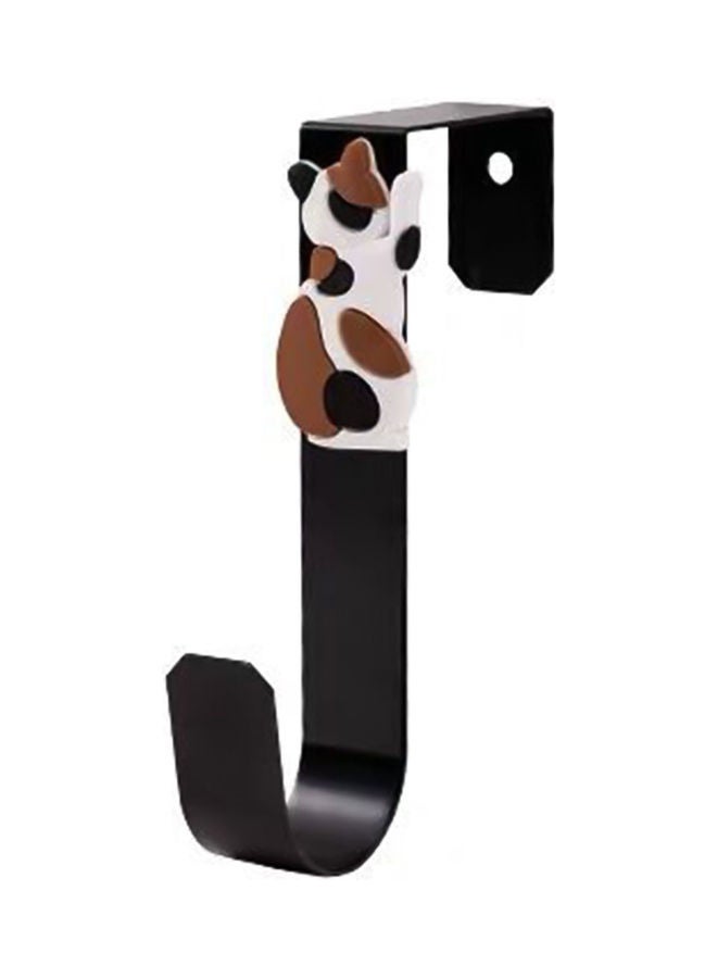 Cartoon Cat Design Hanging Removable Hook Black - Image 1