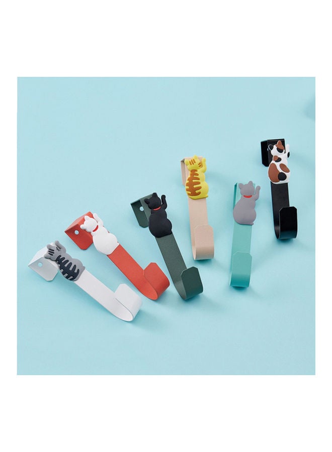 Cartoon Cat Design Hanging Removable Hook Black - Image 4