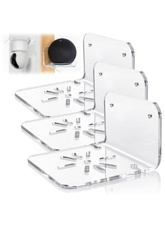 Oasisgalore Wall Mount Acrylic  Shelves Display Shelves Small Adhesive Wall,3 Sets for Bedroom，Living Room, Office  - Image 1