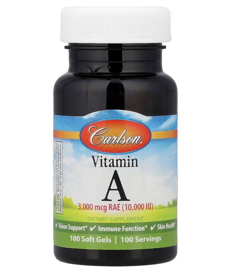 Vitamin A 3000 mcg RAE (10000 IU) 100 Soft Gels