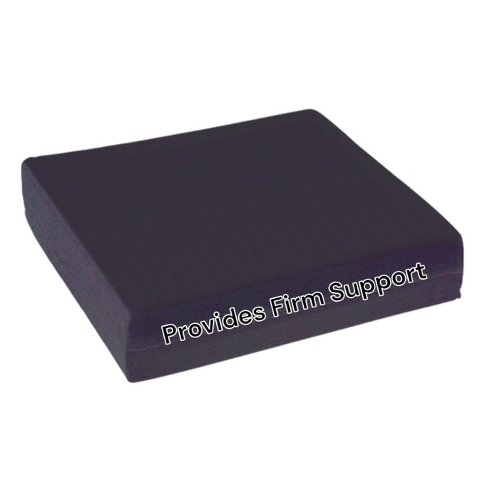 REHAB 1 FOAM CUSHION EXTRA THICK SEAT CUSHION FOR OFFICE CHAIR WHEELCHAIR AND CAR PROVIDES ADDITIONAL SUPPORT AND PAIN RELIEF FOR SENIORS 18 X 16 X 3