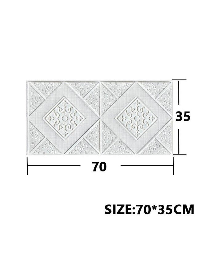 1/5/10Pcs 70*35cm Wallpaper Brick 3D Wall Sticker Foam Self Adhesive DIY  Living Room Decor Waterproof Paper 