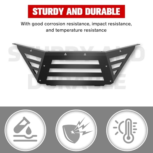 LitMiRaCle Rear Cargo Bed Extender Tailgate Fit for RZR PRO XP/PRO S/Turbo R 2020-2025, Black Heavy Duty Steel Back Enclosure Rack Accessories - Image 4
