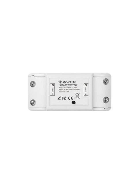 Smart Wi Fi Switch Wireless Remote Control Switch 10A 240VAC DIY Your Home via Compatible with Alexa Google Home Smart Life APP for iOS & Android Suit for Home Hotel Office Pack of 1