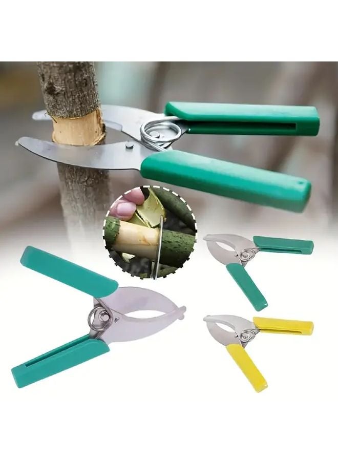 Green Professional Grafting Tool Stainless Steel Ergonomic Handle For Fruit Tree Vineyard Planting Pruning 1pc - Image 3
