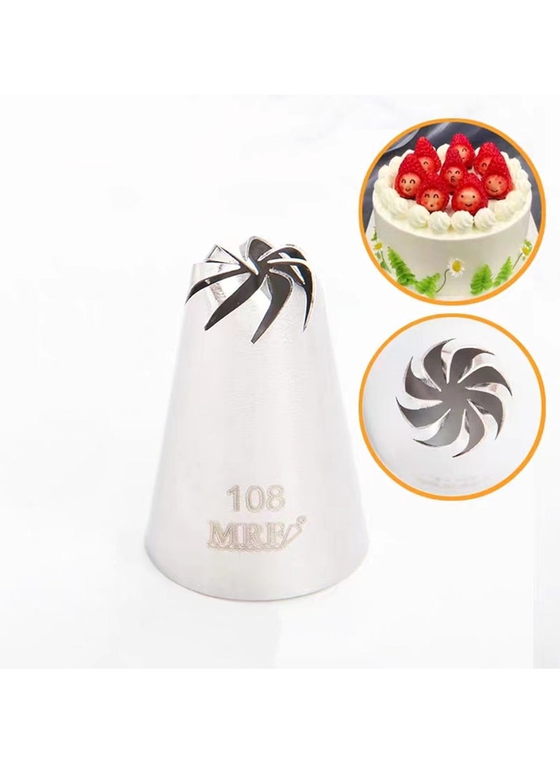 إم آر إف 3pcs الفولاذ المقاوم للصدأ الأنابيب تلميح فوهة الأنابيب زينة الكعكة الكعكة الكعكة الكعكة الجليد زينة زينة عدة نصائح الخبز الصقيع مجموعة أدوات bh108 - Image 1