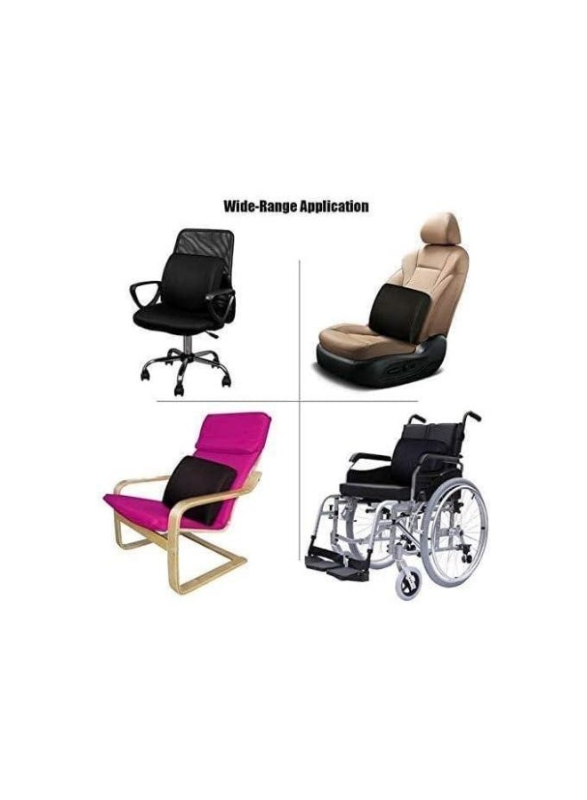 Memory Foam Backrest Comfortable Lumbar Support and Healthy Sitting with Streamlined Elegant Design to Improve Posture at Home and Office - Image 4