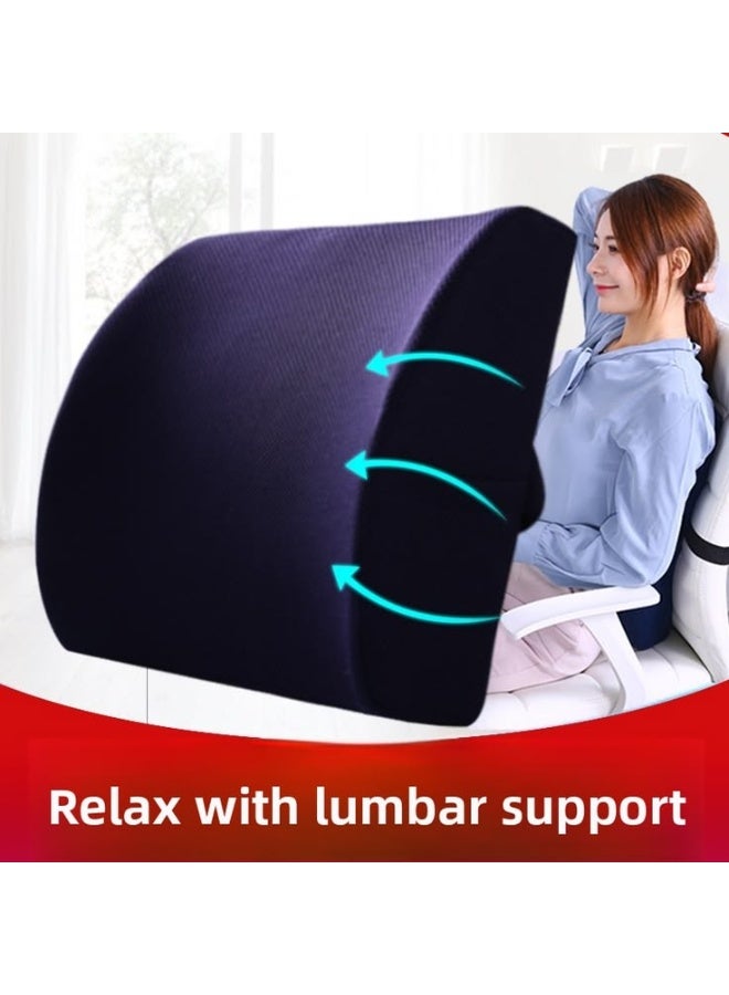 Memory Foam Backrest Comfortable Lumbar Support and Healthy Sitting with Streamlined Elegant Design to Improve Posture at Home and Office - Image 2