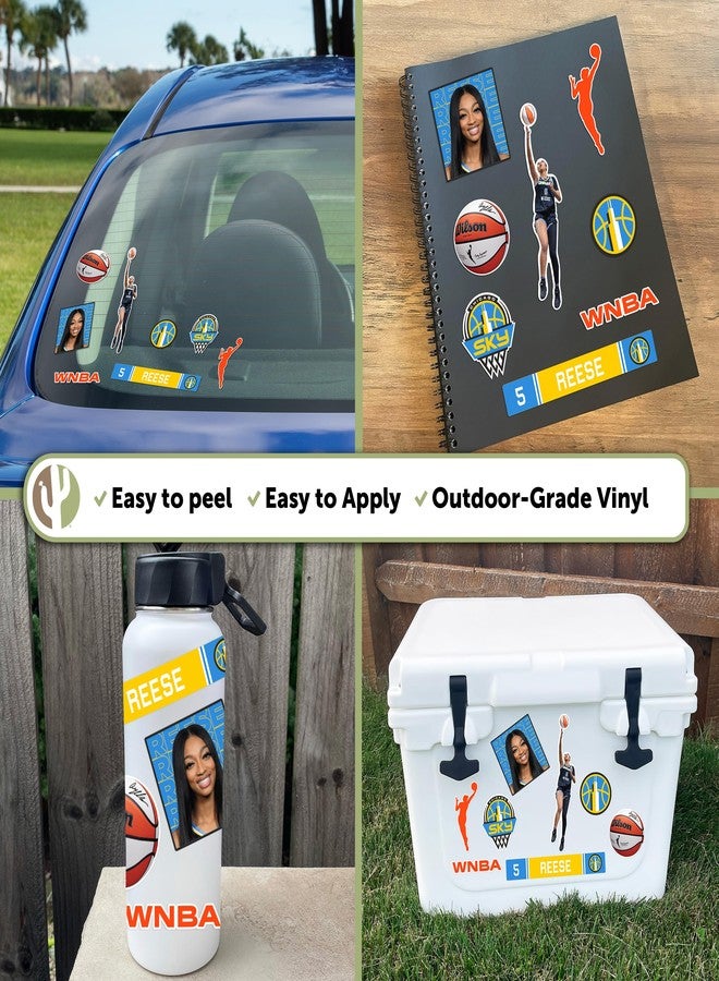 Desert Cactus Angel Reese Chicago Sky WNBA Women's National Basketball Association Officially Licensed Sticker Vinyl Decal Laptop Water Bottle Car Scrapbook (P2) - Image 5