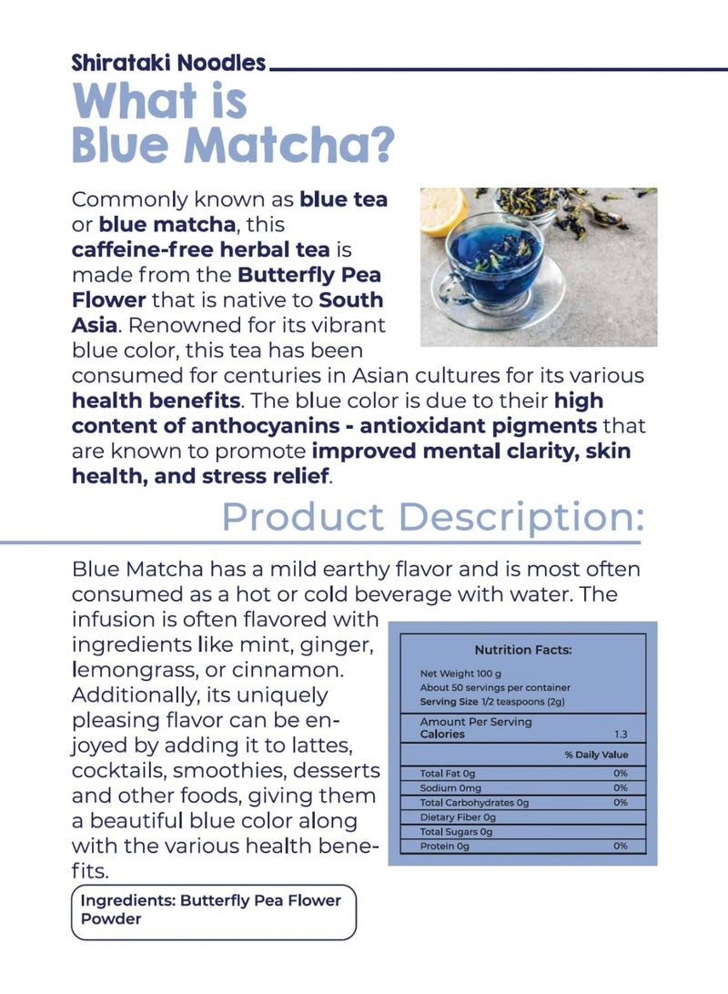 LIVSMART Blue Matcha 100g - Image 3