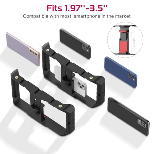 ZODUCT Rig Smartphone Video Stabilizer Mount for Video, Film Maker, Rig Phone, Handle Grip Bracket Holder Mount Compatible with iPhone and Android - Image 5