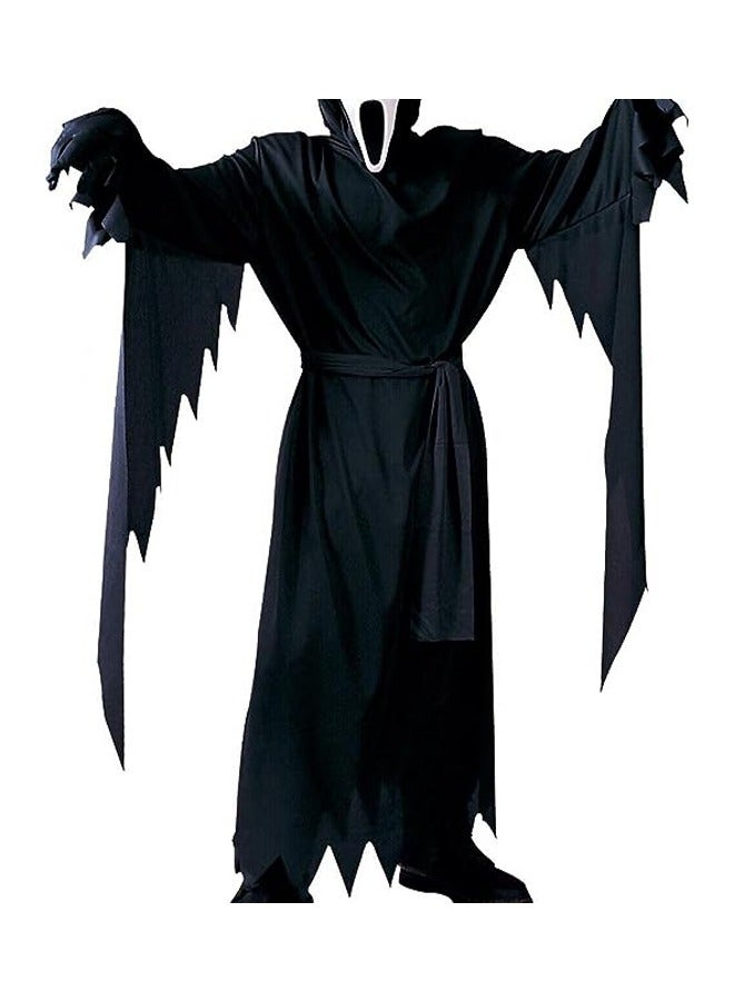 Brain Giggles Scream Ghost Face Fancy Dress Costume with Mask Dress Up Horror Costume Set - Large - Image 2